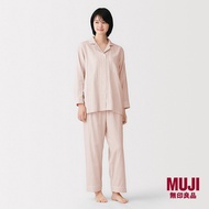 MUJI Ladies Side Seamless Double Gauze L/Slv Pajamas