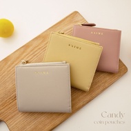 SAIME 中短夾 真皮素面輕薄對折短夾 S’AIME Leather Short Wallets