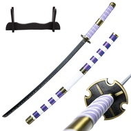 Roronoa Zoro Sword Handmade Katana cosplay Anime Sword, Kitetsu/Trafalgar Law/Kozuki Oden, purple Wh