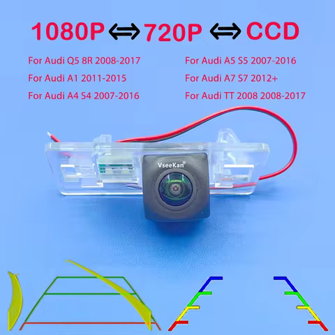 170 Degree AHD 1920x1080P Fisheye Lens Rear View Camera For Audi TT/TTS 8J/Q5 8R/A4 A1 B8 RS5 Q3 A8 