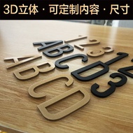 House Number Stickers 3d Three-Dimensional Box Dormitory Room Number Plate Locker Number Sign Plate 