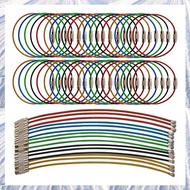 (NDPB) 100PCS Keychain 5.9 Inches Stainless Steel Wire Ring Loop Rings for Hanging Luggage Tag Keys