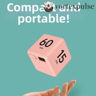 VORTEXPULSE Kitchen Timer, LED Display 15/20/30/60 min Cube Timer, Durable Adjustable Portable Time 