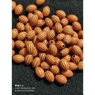 50PCS 8X 11 MM PLASTIC WOODEN BEADS