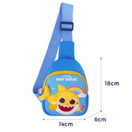 Kidztime Kids Children Baby Shark Design Barrel Backpack กระเป๋านักเรียนอนุบาลก่อนวัยเรียน กระเป๋าสะ