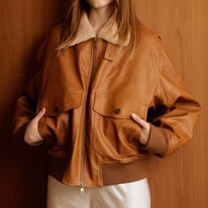 MAINECOON - Vesper Fur-Trim Jacket (Vegan Leather)