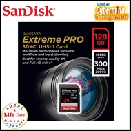 SANDISK EXTREME PRO SD UHS-II CARD 128GB SDSDXPK