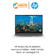 HP Pavilion Plus 16-ab0014TU NOTEBOOK (โน๊ตบุ๊ค) Intel Core i5-13500H  / 16GB / 512 GB / Win11 + of / ประกันศูนย์ 3 ปี