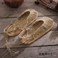 Hand Old-fashioned Men Women Woven All-Inclusive Shoes Hemp Shoes Studio Live Streaming Room Handmad
