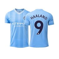 XY 23/24 Manchester City Jersey Haaland De Bruyne Grealish Mahrez Foden Football Tshirts Sports Tee 