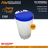 Sharp ES-WP85(BL) Single Tub 8.5 kg Washing Machine[Appliance Warehouse]