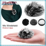 SUQI 1Pcs Microphone Windshield, Universal Wind Muff Mic Furry Fur,  Fit 0.5-1.5cm Comfortable Soft Microphones Cover For  RODE BOYA Lapel Lavalier Microphones