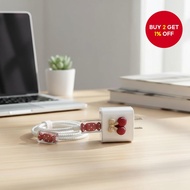Adorable 5-piece Candy Cherry Set for 20W Charger Head Protector, 18W Fast Charger Case, Data Cable 