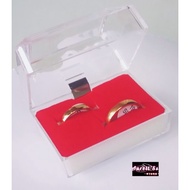 Acrylic RING BOX/RING HOLDER FITS 2 RINGS