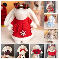 31cm Medium Shy Rabbit Doll Christmas Clothes Dress Up Gift Bonnie Rabbit Doll Baby Clothes Dress Su