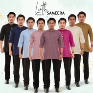 Kurta Luth Sleeve 3 Quarters 3/4 Cotton Japan Stripes Cekak Musang Comfortable Pleat