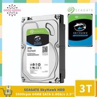 SEAGATE SkyHawk 3.5 HDD 3TB（ST3000VX010）5900rpm 64MB SATA 6Gb/s