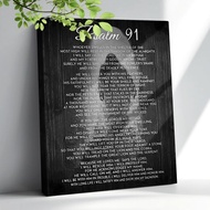 Psalm 91 Wall Art Inspirational Bible Verse Psalm 91 Wall Art Christian Religious Canvas Wall Decor 