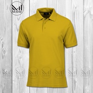 Plain Polo t shirt Yellow "100% Premium fabric unisex polo shirt baju kolar t shirt lelaki perempuan