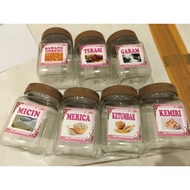 P14-Spice JAR 200ml SPICE JAR | SPICE PLACE| SPICE PLACE SET | SPICE CONTAINER SET | KITCHEN SPICE B