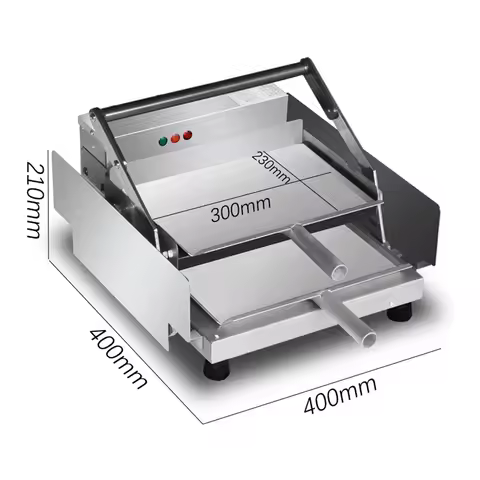 Bake Burger Machine Commercial Electric Hamburger Baking Oven Bread Grill Aluminum Double Layer Batc