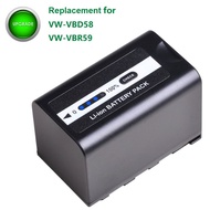 Battery AG-VBR59 VW-VBD58/Fast Charger for BGH1 Panasonic,HC-X1,HC-X1500 DVX200,CX350 AC30 UX90,230