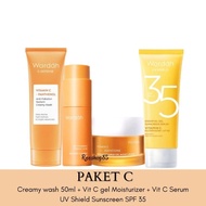 Wardah Radiant Charge Vitamin C Package | Wardah Skincare 1 Complete Set