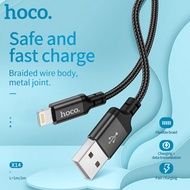 2021 HOCO Original X14 Micro USB สายเคเบิล Lightningสำหรับ IP 12 11 Pro Max Xs X 8 Plus สาย2.4A ชาร์จเร็วสายชาร์จ USB สายข้อมูล