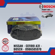 FRONT BRAKE PAD - NISSAN - CEFIRO A31 -  BOSCH - 0986505970