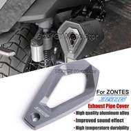 For Zontes 368G 368g Motorcycle Accessories  Exhaust Pipe Cover Protective Cover