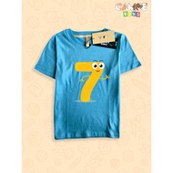 Premium kids' t-shirts, numbers 7, birthday, age