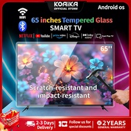 KOAIKA 65-inch Frameless Smart TV 4K UHD | Built-in Netflix/Youtube | DVB-T2 & Bluetooth Transmitter
