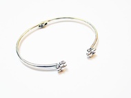 100%自家設計925純銀艔18K白金子貓系列手鐲