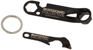 Universal Skate Tool, Skateboard Tune Up Kit, Includes: Keychain, Kingpin Wrench, Hardware Wrench, B