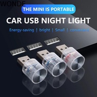 WONDE Car Ambient Light Computer PC Car Accessories Light Plug Interior Environment Portable LED Amb