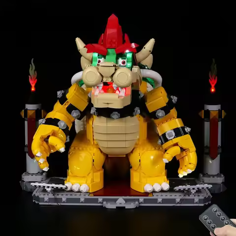LED Light Kit For LEGO The Mighty Bowser 71411 Not Included Building Blocks