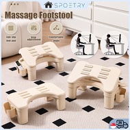 【SG SPOETRY】 Massage Foot Stool Ergonomic Foot Stool Under Office Desk Footrest Anti-slip 6 levels A