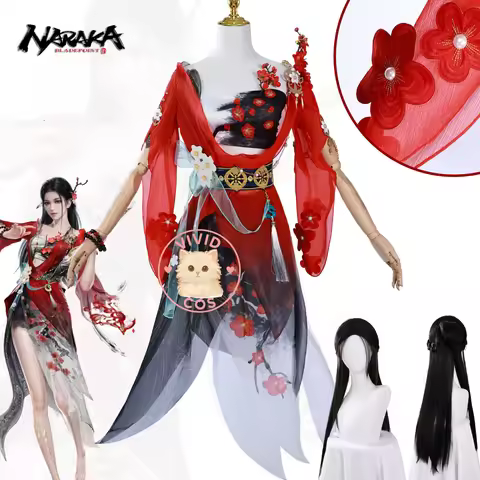Game Naraka: Bladepoint Gu Qinghan Cosplay Hot Sale Role Play Costume Anime Dress with Flower Parts 