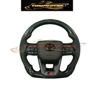Toyota LC300 Design GR CARBON Steering Wheel GR Leather Steering Toyota GR Steering