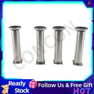Concon 4 Sets Telescopic Furniture Legs Stainless Steel Support Feet with Non Slip Pad for Sideboard