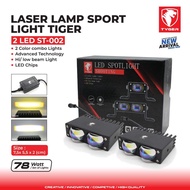 LAMPU TEMBAK SOROT DEPAN MOBIL 2 3 MATA LED MOTOR SLIM 12V PUTIH KUNING WHITE YELLOW AGYA CALYA AVAN