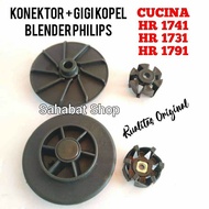 KONEKTOR + GEAR GIGI CUCINA 1SET BLENDER PHILIPS CUCINA HR 1741 1731 1791 DLL