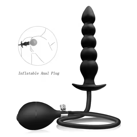 Inflatable Anal Plug Extended Rear Anal Pull Beads Expansion Expansion Anal Expander Fisting Anal SM