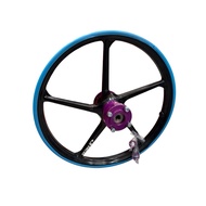 RIM CUSTOM 1 SET FRONT AND REAR SP500 RCB 1.2/1.2 BLACK BY AJN