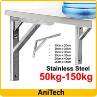 Stainless Steel Wall Shelf Shelving L Bracket Wall Mount Rack Racking Support Storage Besi Racking S