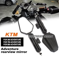 Suitable for KTM 390 790 ADV 890 Adventure Motorcycle Rearview Mirror Adventure Foldable Rotating Mi