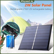 ✥Alloyseed✥【High Quality】 2W 4V Solar Cell Panel Solar Charging Panel Solar Plate for 1.2V 2xAA Rech