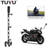 TUYU Motorcycle Bicycle Ride Shooting Aluminum Arm Invisible Selfie For Insta360 Go2 One R X2 Gopro Hero 10 9 Camera Accessories