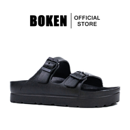 BOKEN รองเท้าแตะผู้หญิง EVAรองเท้าแตะน้ำหนักเบาสายคู่ปรับได้สำหรับสวมใส่กลางแจ้งในร่ม