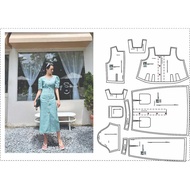 A0 357 paper cutting - complete sewing pattern